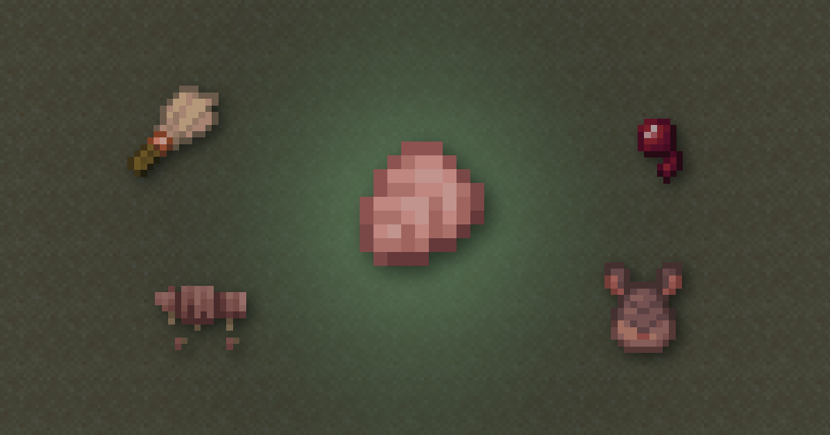 An armadillo scute surrounded by a brush, a spider eye, wolf armour and an armadillo spawn egg on sand