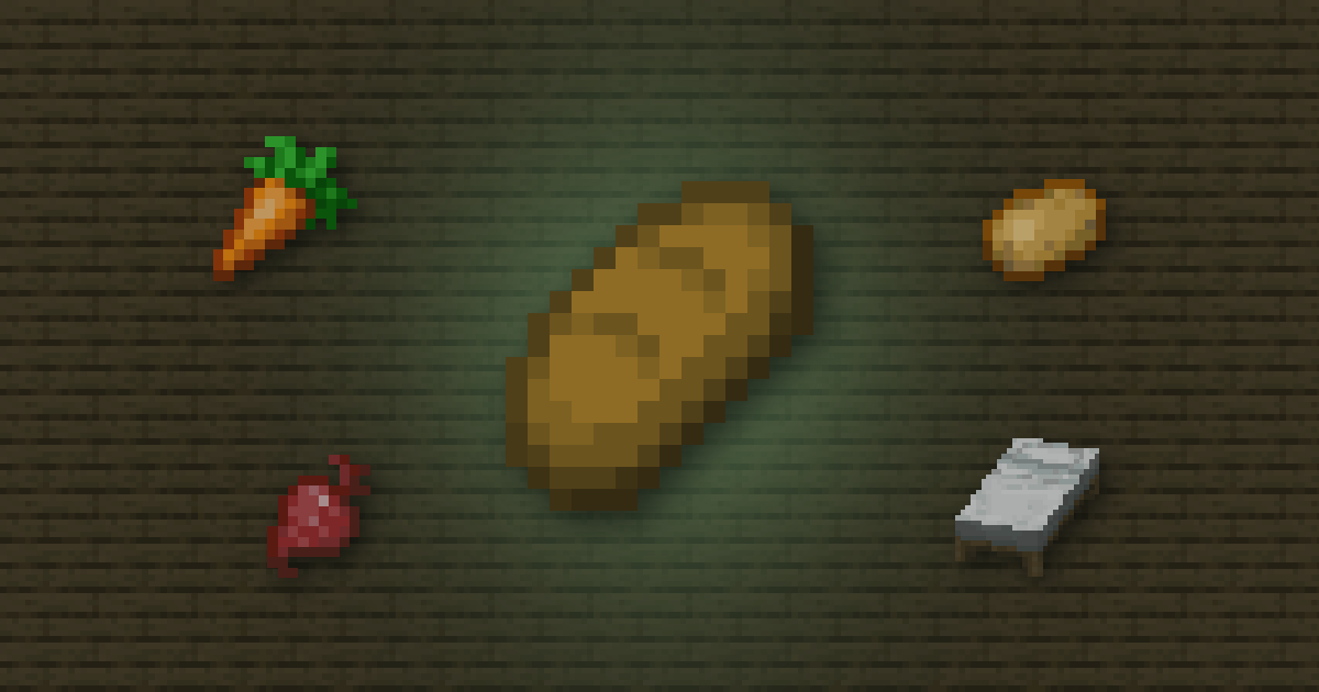 A loaf of bread surrounded by a carrot, a potato, a beetroot and a white bed on oak planks